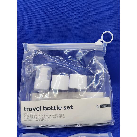 Target Bullseye Travel Bottle Set of 4 with Travel Pouch (NEW IN PACK) - Picture 3 of 6